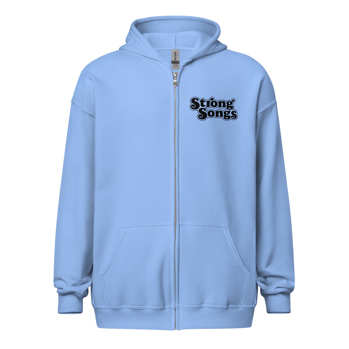 Color: Carolina Blue | Strong Dog Zip Hoodie