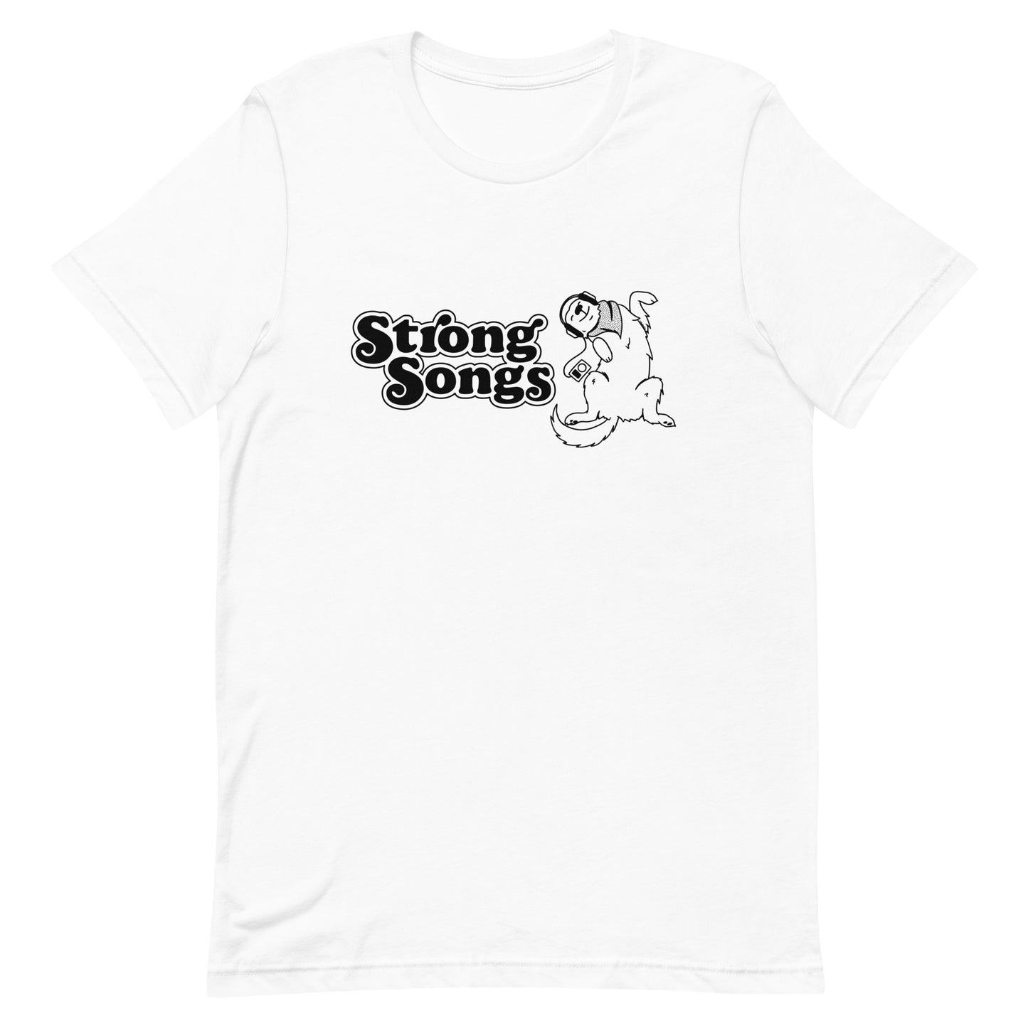 Color: White | Strong Dog T-Shirt