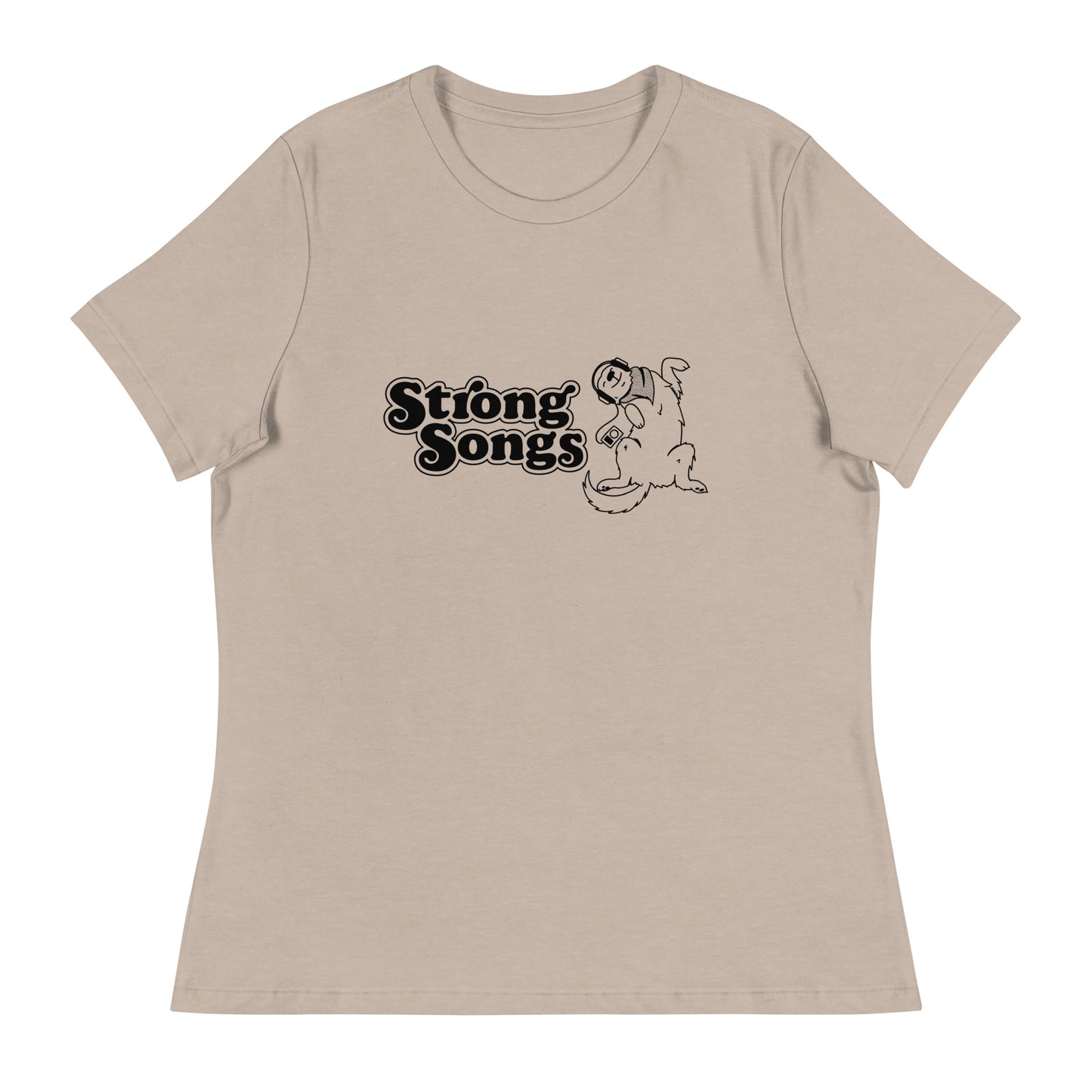 Color: Heather Stone | Strong Dog Femme T-Shirt