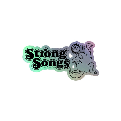 Strong Dog Holographic Sticker