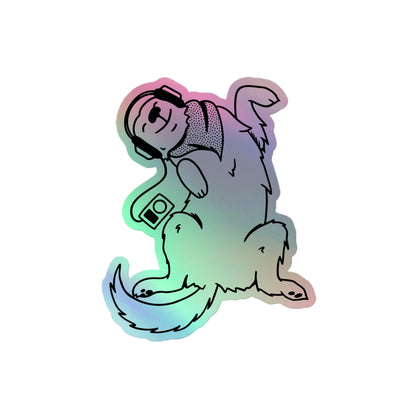 Strong Dog Solo Holographic Sticker