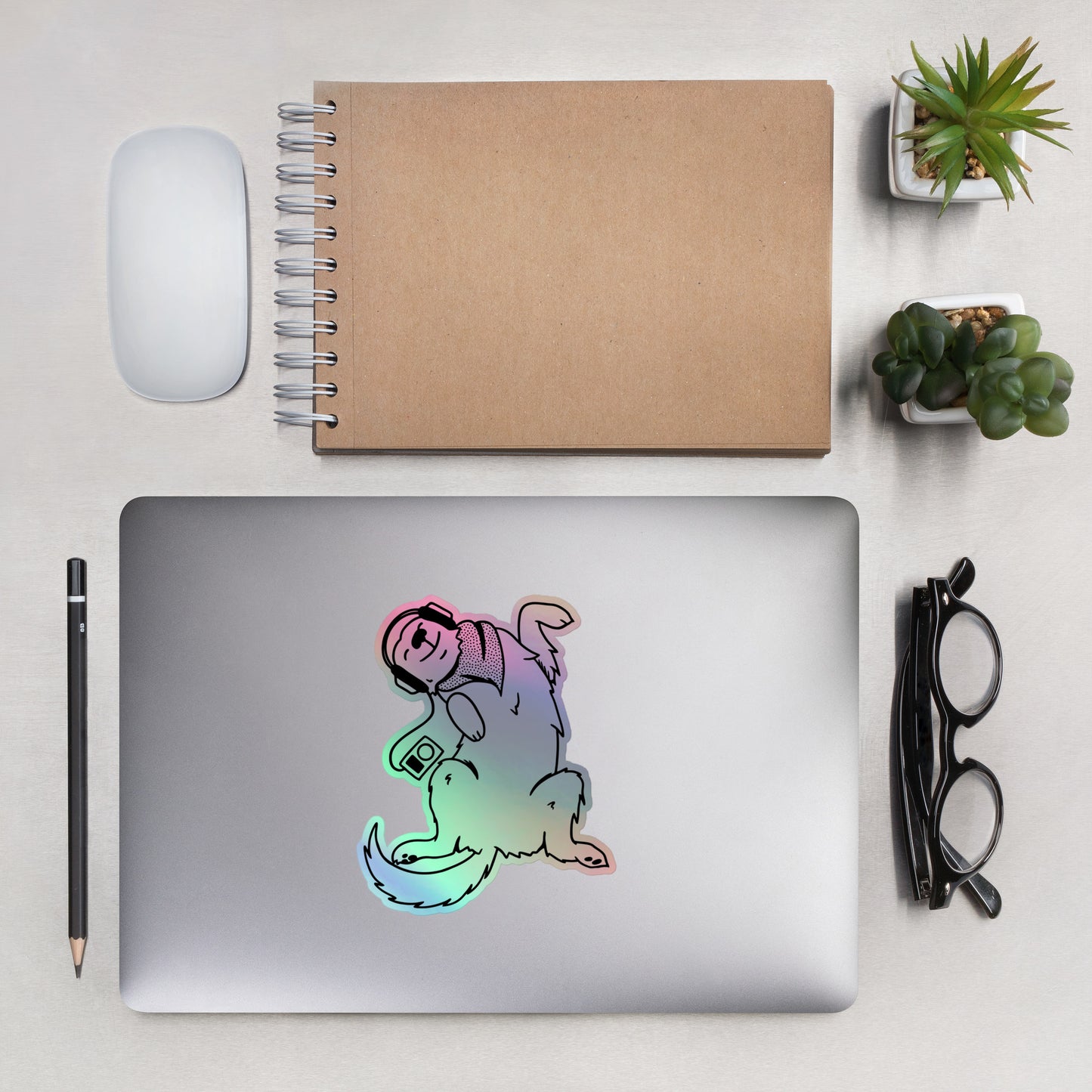 Strong Dog Solo Holographic Sticker