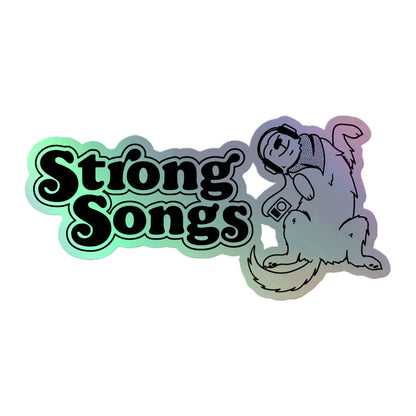 Strong Dog Holographic Sticker