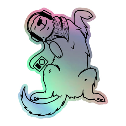 Strong Dog Solo Holographic Sticker