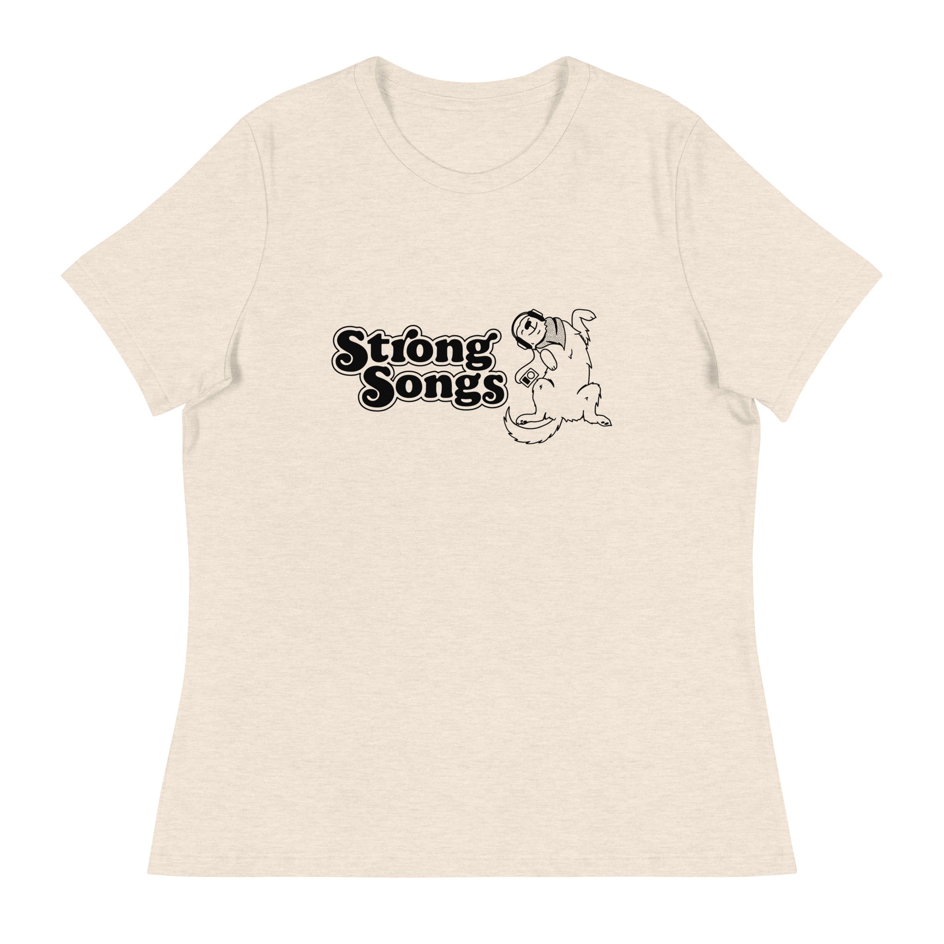 Color: Heather Prism Natural | Strong Dog Femme T-Shirt